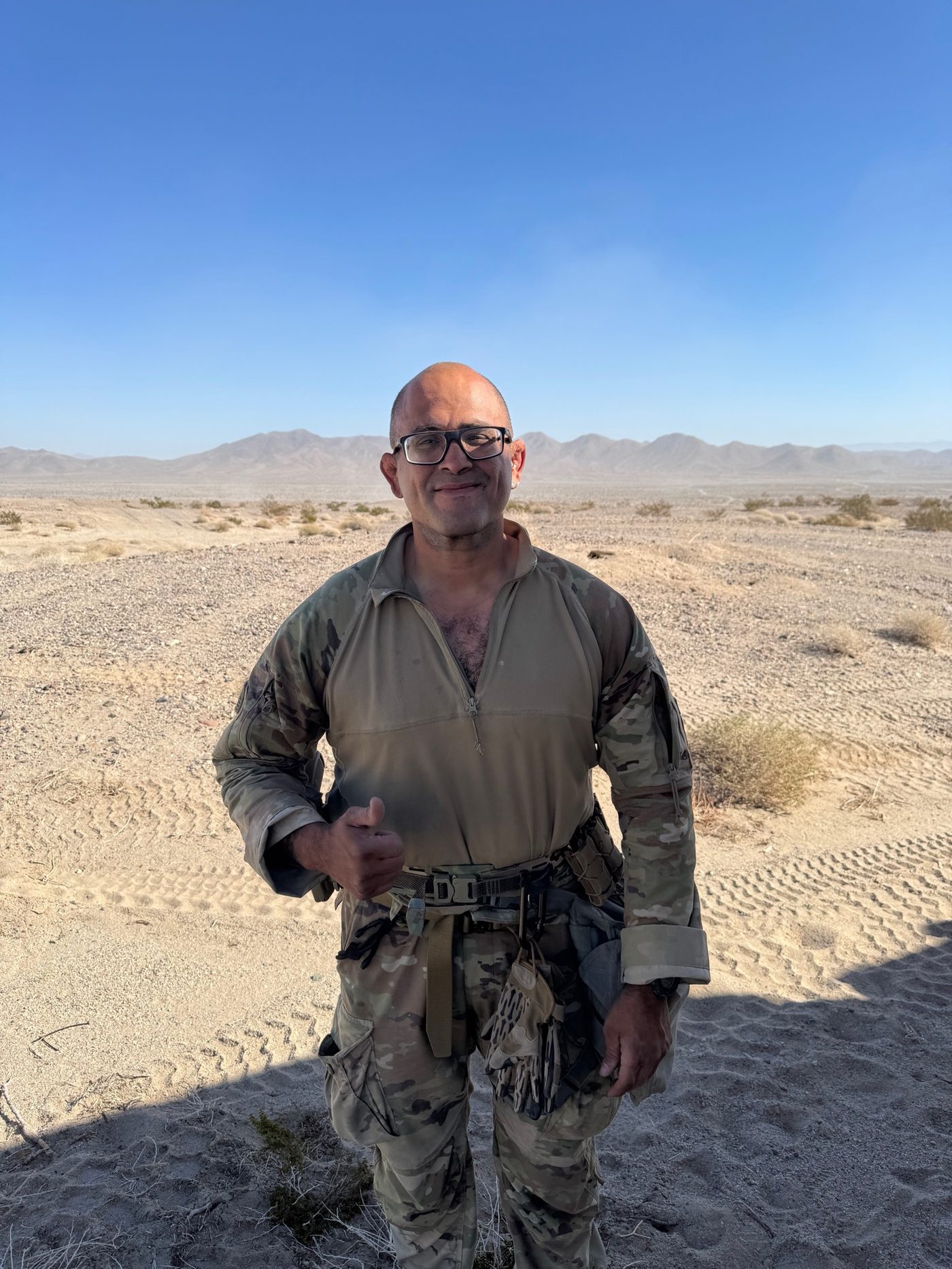 Tony Perez in the field, U.S. Army Reserve